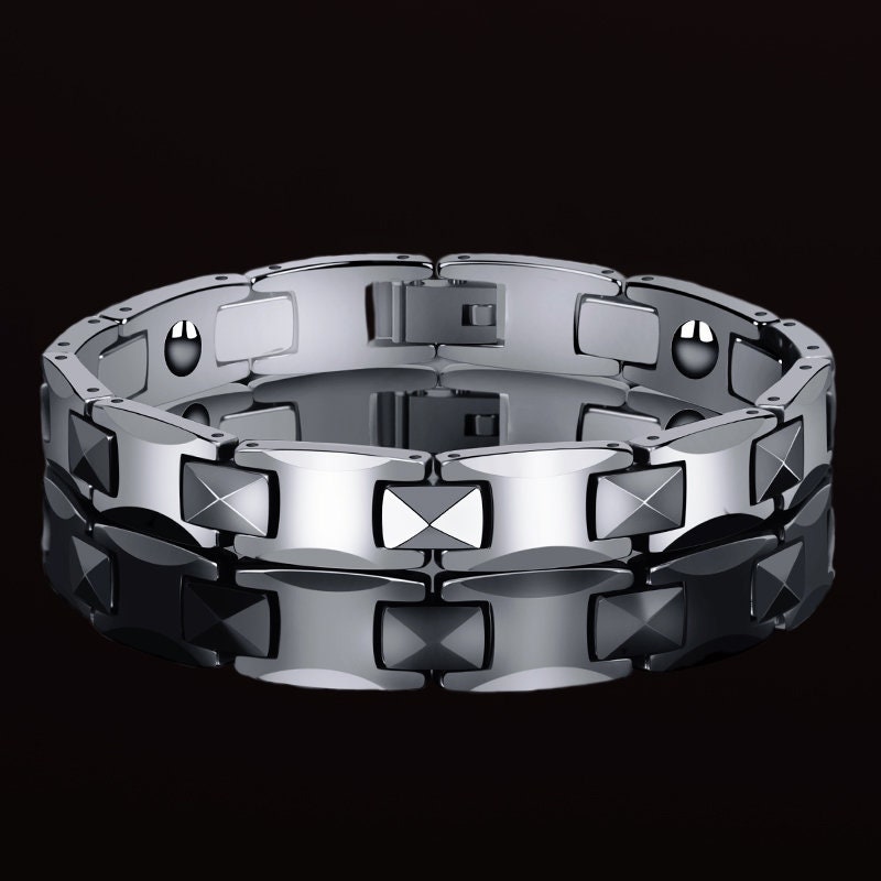 9MM Silver Tungsten Carbide Bracelet for Men Women Etsy