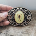 Boho Luminous Real Scorpion Buckle - Mens Zinc Alloy Belt Buckle Western Cowboy