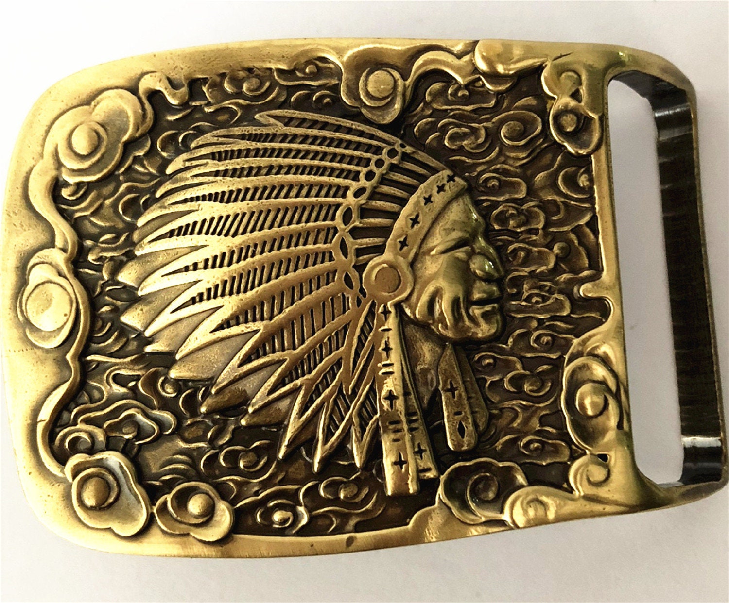 India Elder Buckles Solid Brass Copper Mens Belt Buckle Etsy
