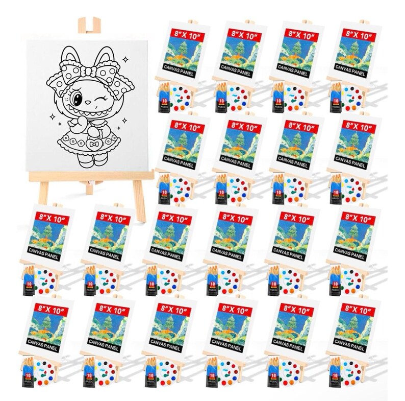 Labubu Paint Party Kit • Complete Paint Party Kit for Girls & Boys • Birthday Party Kit for Children • Kids Labubu Art Kids Activity image 9