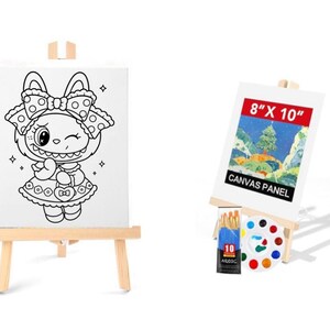Labubu Paint Party Kit • Complete Paint Party Kit for Girls & Boys • Birthday Party Kit for Children • Kids Labubu Art Kids Activity image 5