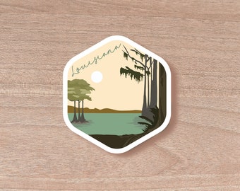 Louisiana Scenic Sticker | Laptop Decal | Water Bottle | Decal | Vinyl | Water Proof | Wholesale