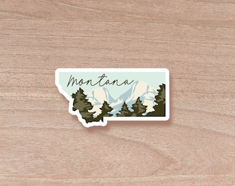 Montana Die Cut Scenic Sticker | Laptop Decal | Water Bottle | Decal | Vinyl | Water Proof | Wholesale