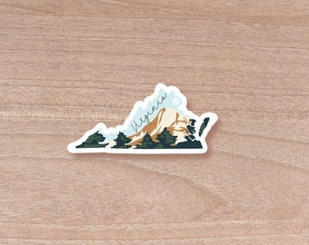 Virginia Die Cut Scenic Sticker | Laptop Decal | Water Bottle | Decal | Vinyl | Water Proof | Wholesale