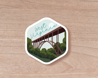 West Virginia Sticker | Laptop Decal | Water Proof | Decal | Vinyl | Wholesale