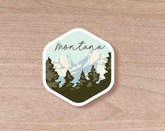 Montana Scenic Sticker | Laptop Decal | Water Bottle | Decal | Vinyl | Water Proof | Wholesale