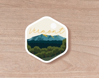 Vermont Minimalist Sticker | Decal | Laptop Decal | Water Bottle | Vinyl | Water Proof | Wholesale