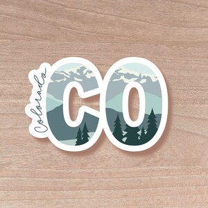 Colorado State Abbreviation Sticker | Water Bottle | Decal | Vinyl | Water Proof | Wholesale | Vinyl Waterproof Laptop Water bottle Sticker