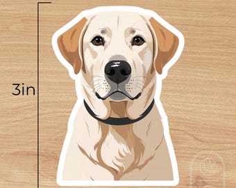 Labrador Retriever Dog Sticker – Waterproof Vinyl Pet Sticker, Beagle Decal for Laptop & Water Bottle, Dog Lover Gift, Die Cut Sticker