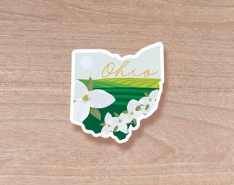 Ohio Die Cut Scenic Sticker | Laptop Decal | Water Bottle | Decal | Vinyl | Water Proof | Wholesale