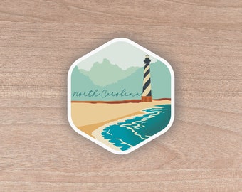 North Carolina Scenic Sticker | Laptop Decal | Water Bottle | Decal | Vinyl | Water Proof | Wholesale