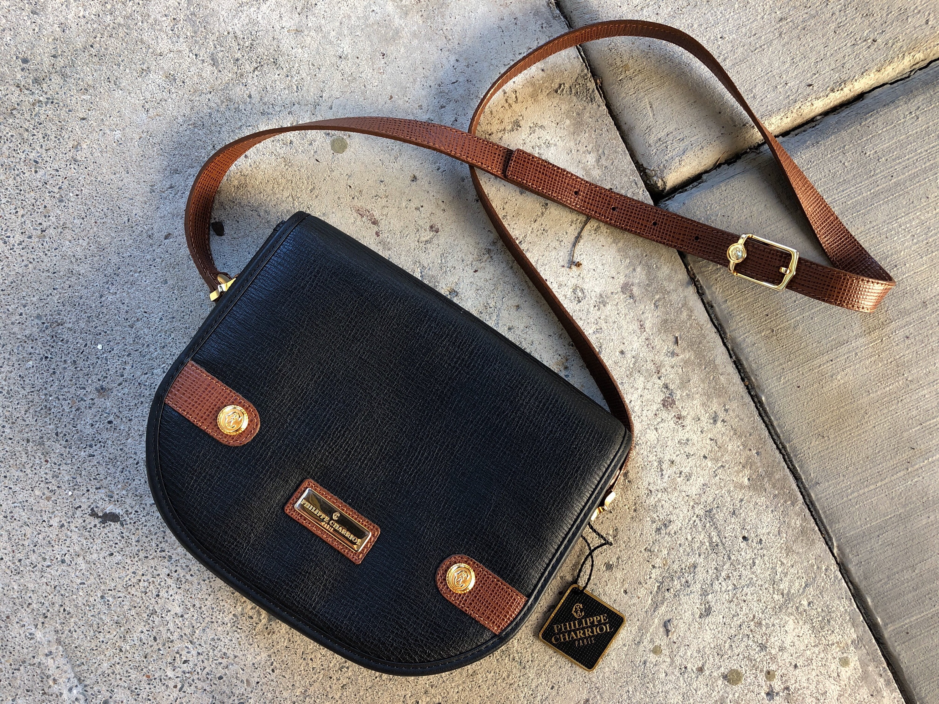 80s 90s VINTAGE Philippe Charriol Paris Crossbody Bag Small 80s 90s VINTAGE Philippe Charriol Paris Crossbody Bag Small