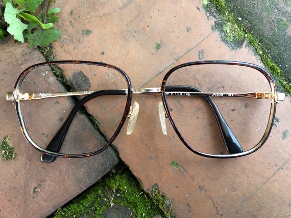 80s 90s Vintage RX 18KT RGP Adonis eyeglasses bro… - image 1