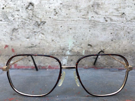 80s 90s Vintage RX 18KT RGP Adonis eyeglasses bro… - image 7