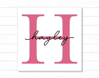 Personalized Name Vinyl Decal | Monogram Decal | Tumbler Decal | Water bottle decal | Car Decal