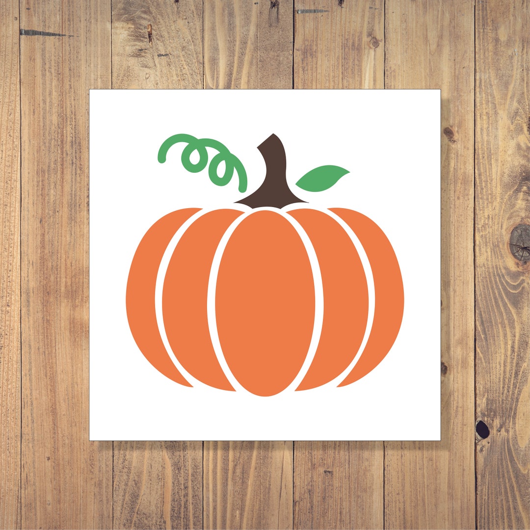 Pumpkin Vinyl Decal Pumpkin Decal Halloween Decal Fall Etsy