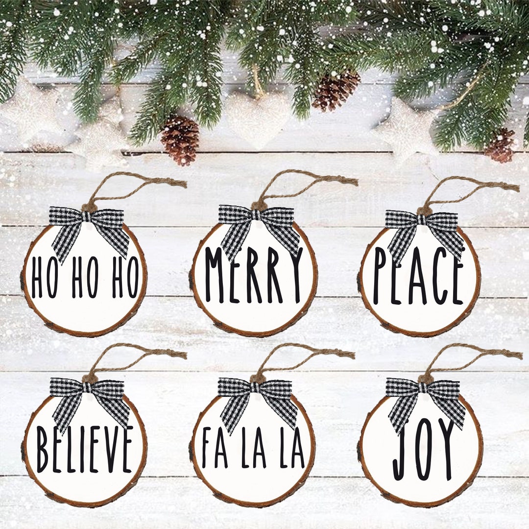 Rae Dunn Inspired Christmas Ornament Rae Dunn Ornament Etsy
