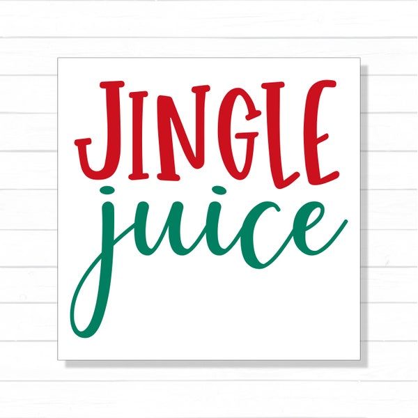 Jingle Juice vinyl Decal | Jingle Juice Decal | Christmas Decal | Vinyl Decal | Wine Glass Decal | Tumbler Decal | Cup Decal | Mug Decal