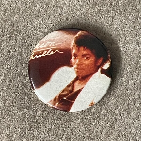 Vintage Michael Jackson Thriller Pin Button, FREE Shipping!