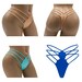 Beige Strappy Thong Bottom | Women's Underwear | Lace Thong Panties | Women Micro Swimsuit | Thong Bathing Suit | Thong Swimwear