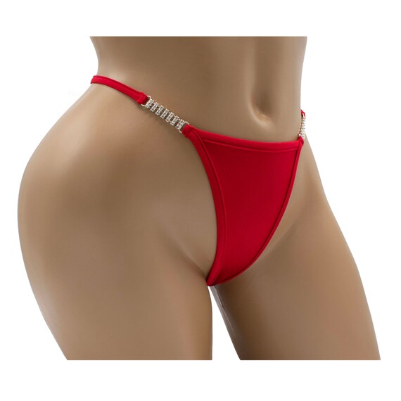 red thong bathing suit