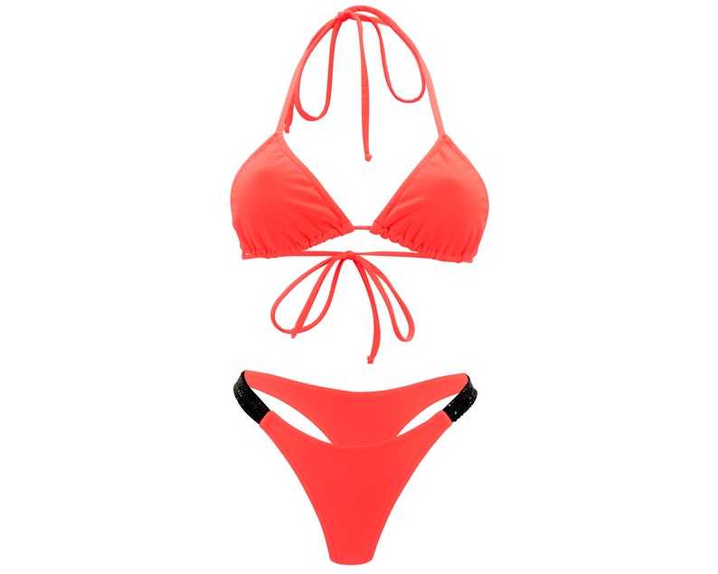 Maillot de bain Coral Micro String Maillots de bain string | Etsy
