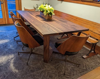 Eastown Modern Walnut Dining Table