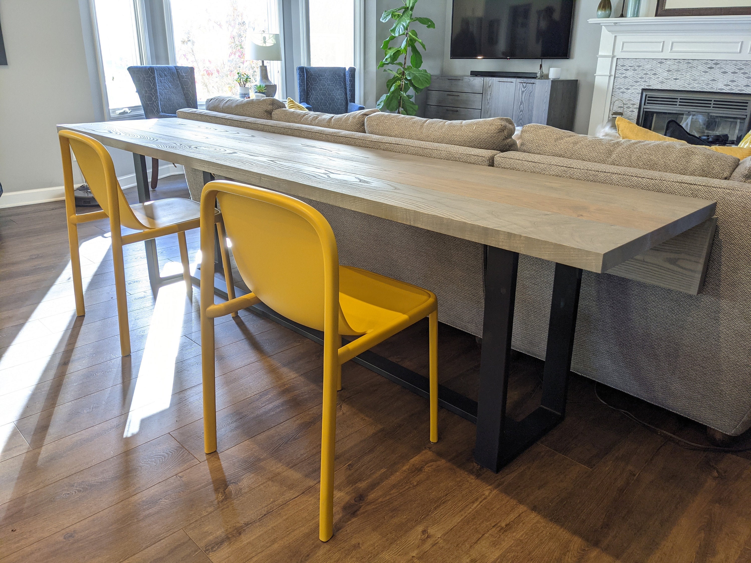 Modern Drop Leaf Sofa Console Dining Table Etsy UK