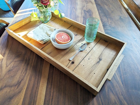 Handcrafted Reclaimed Wood Serving Tray: Sustainable and Stylish