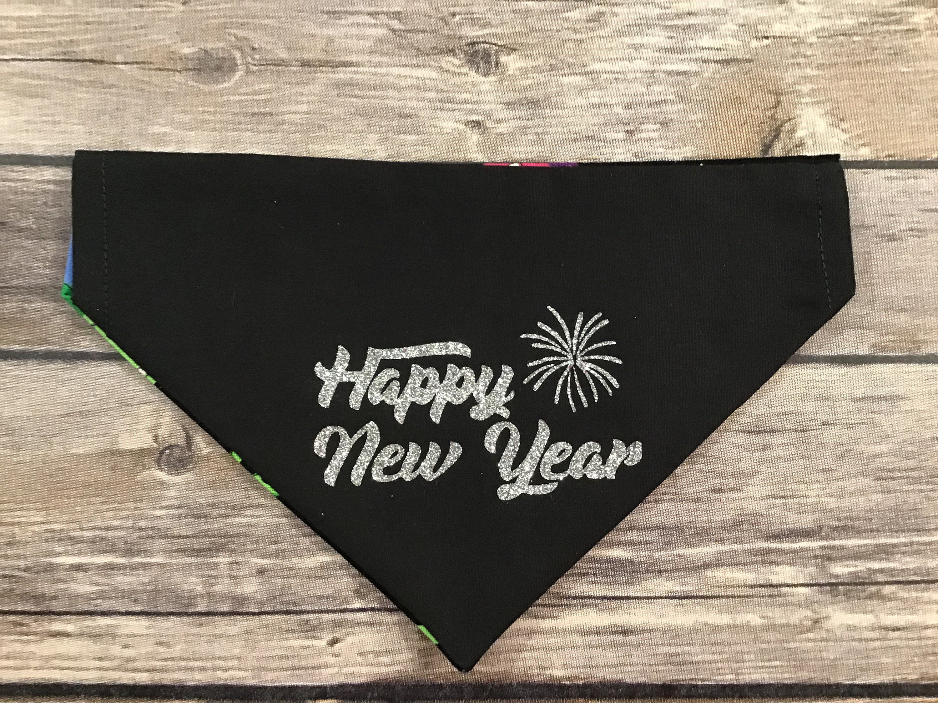 Happy New Year Dog Bandana Glitter Sparkley Bling for Dogs | Etsy