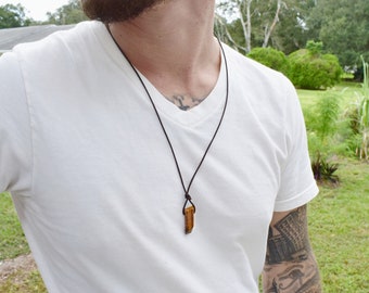 HAMANY Necklace,Mens Necklaces,Water Drop Pendant Mens Titanium Steel Necklace Inlay Tiger Eye Stone Ornament Vintage Personality Mens Pendant HAMANY Necklace,Mens Necklaces,Water Drop Pendant Mens Titanium Steel Necklace Inlay Tiger Eye Stone Ornament Vintage Personality Mens Pendant