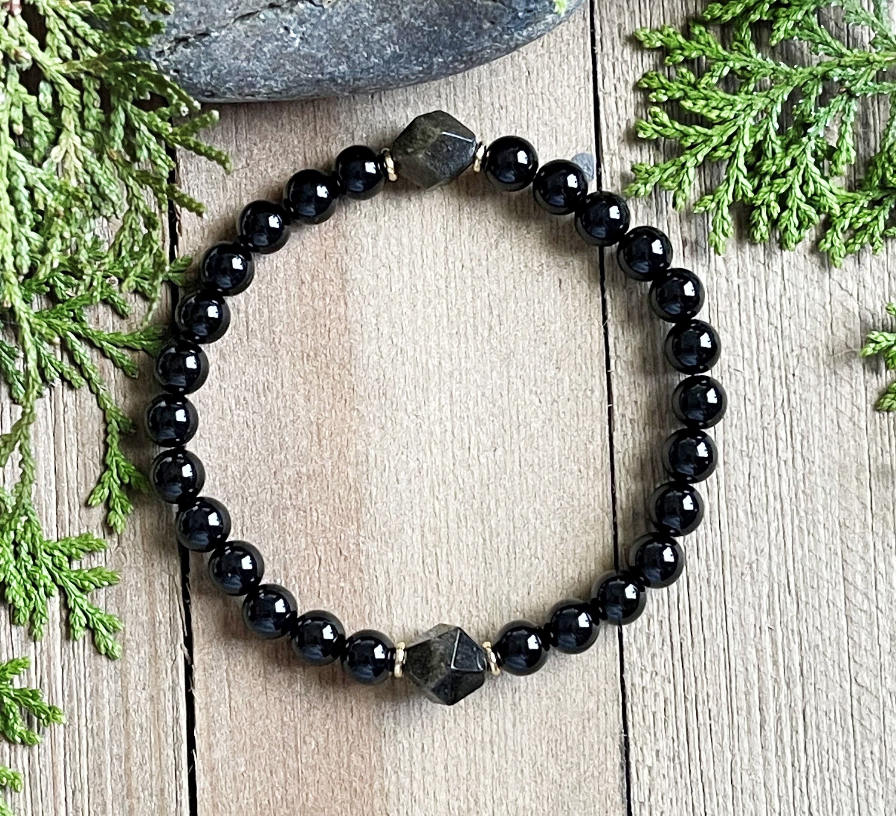 Manifestation Bracelet Protection Bracelet Black Tourmaline Etsy