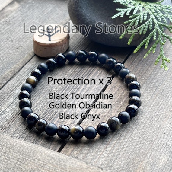 Black tourmaline obsidian best sale
