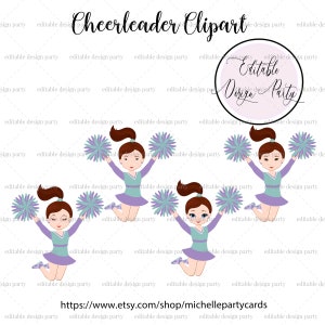 Instant Download Cheerleader Clipart, Cheerleader PNG, Cher Girl Clipart, Cheer Clipart, Cheerleader Vector, Cheerleader Asian