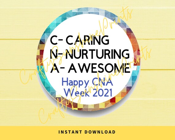 INSTANT DOWNLOAD CNA week/ Gift Tags/ Printable Stickers | Etsy