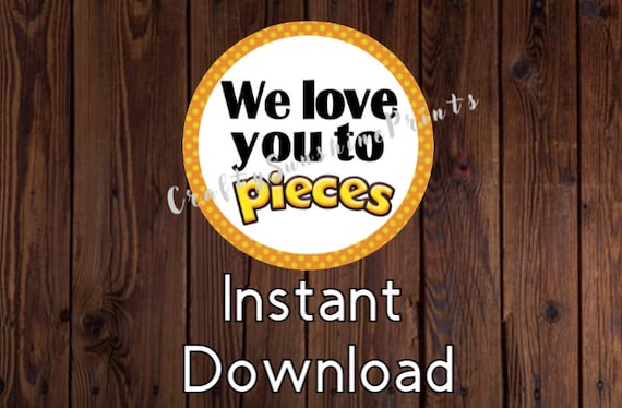Fast Down load We Delight in Oneself In direction of Elements- Printable Stickers/Reward Tags photograph relating to I Love You to Pieces Printable named Quick Obtain We Delight in On your own Toward Components- Printable Stickers/Reward Tags