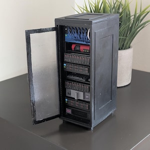 Mini server rack model handmade image 12