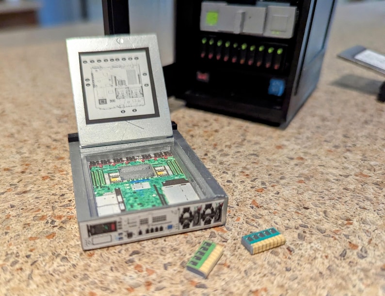 Mini server rack model handmade image 4