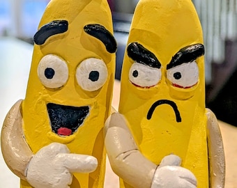 Banana Best Friends / handmade figures / funny gift