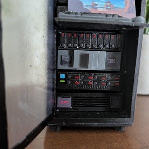 Mini server rack model handmade image 9