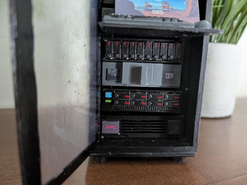 Mini server rack model handmade image 9