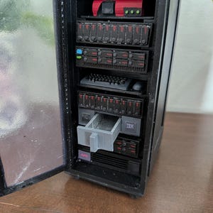 Mini server rack model handmade image 6