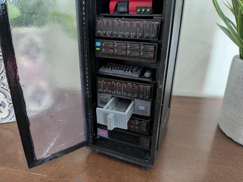 Mini server rack model handmade image 6