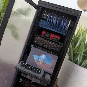 Mini server rack model handmade image 8