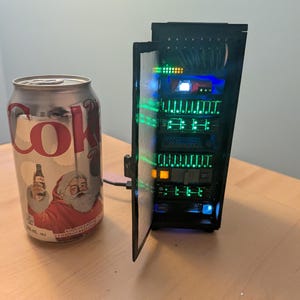 Mini server rack model handmade image 16