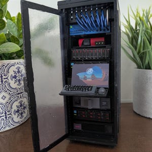 Mini server rack model handmade image 7