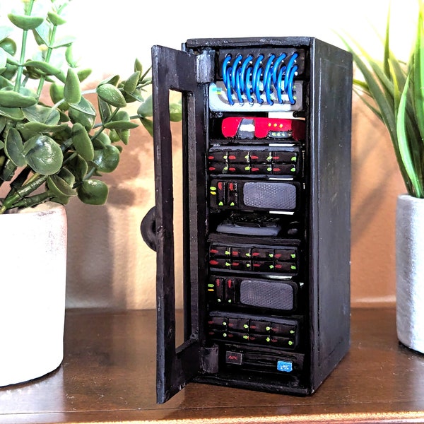 Mini server rack model handmade