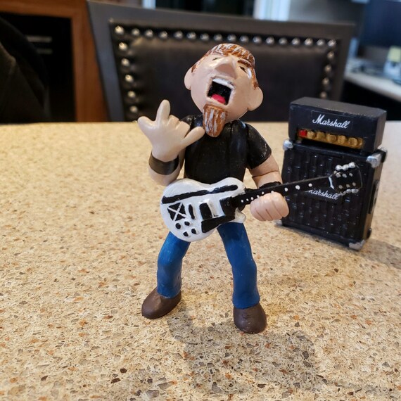 James Hetfield Metallica figure with Marshall amp Etsy