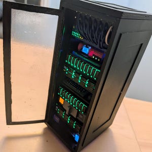 Mini server rack model handmade image 14