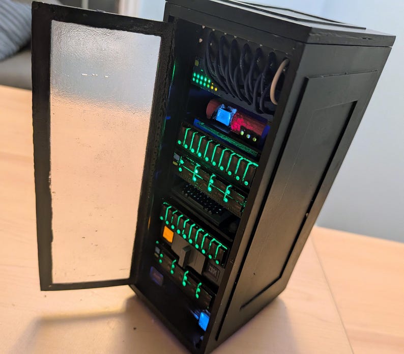 Mini server rack model handmade image 14